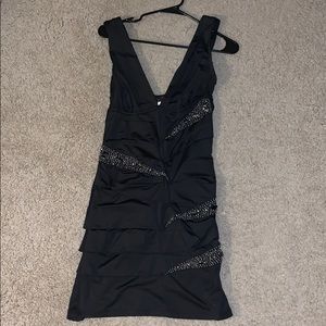 Black sexy jeweled dress